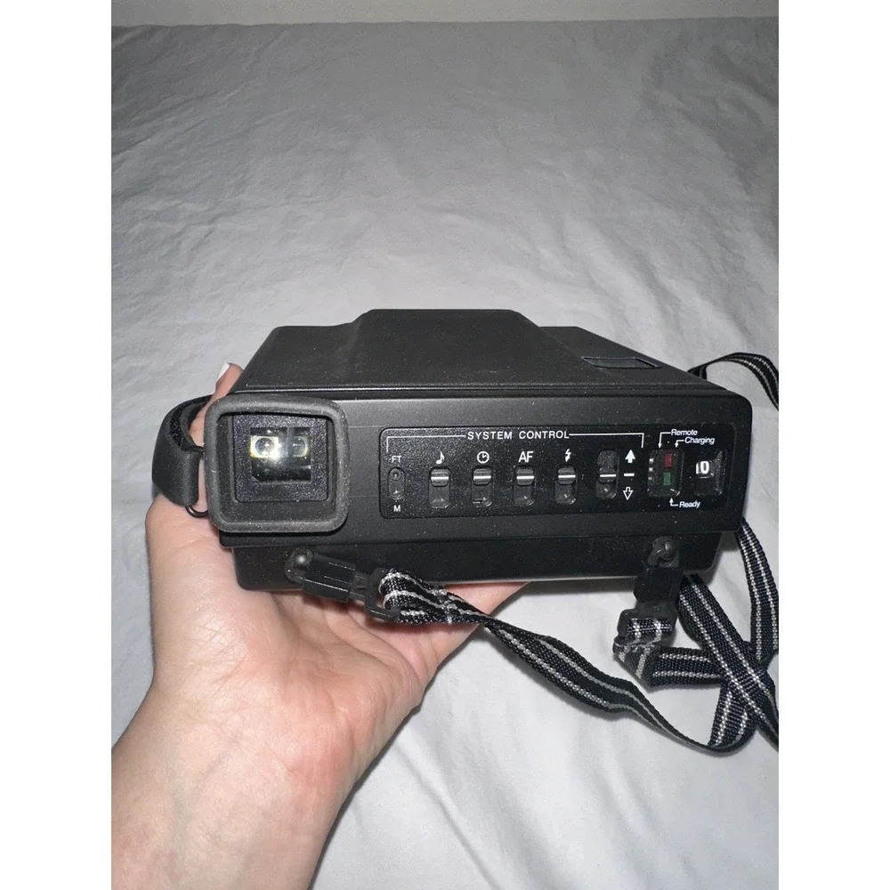 VINTAGE POLAROID SPECTRA SYSTEM INSTANT CAMERA SE‎ BLACK W/ MANUAL